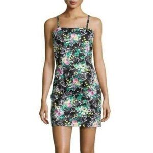 Laundry By Shelli Segal Floral Spaghetti Straps Mini Dress Size 10